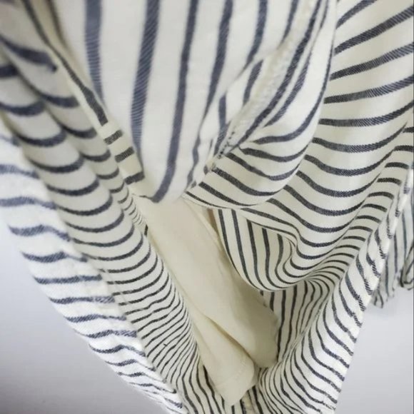 American Eagle Wide Leg Pull On Pant Womens Size S Nautical Stripe Boho Beachy - Picture 2 of 3